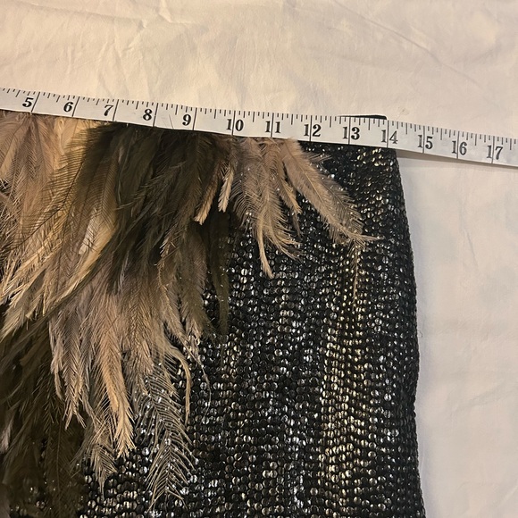 J CREW COLLECTION Naomi Feather Sequin Embellished SILK Mini Skirt 0 - Picture 11 of 15